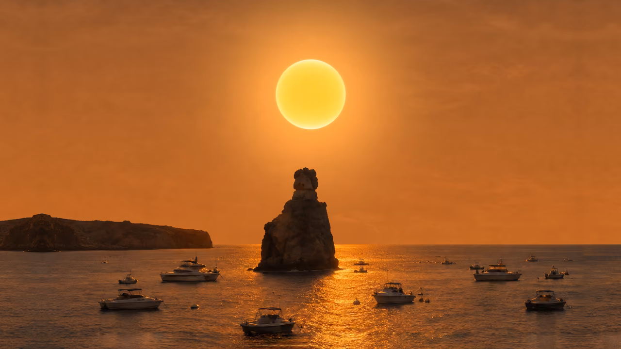 The eclipse, frame by frame